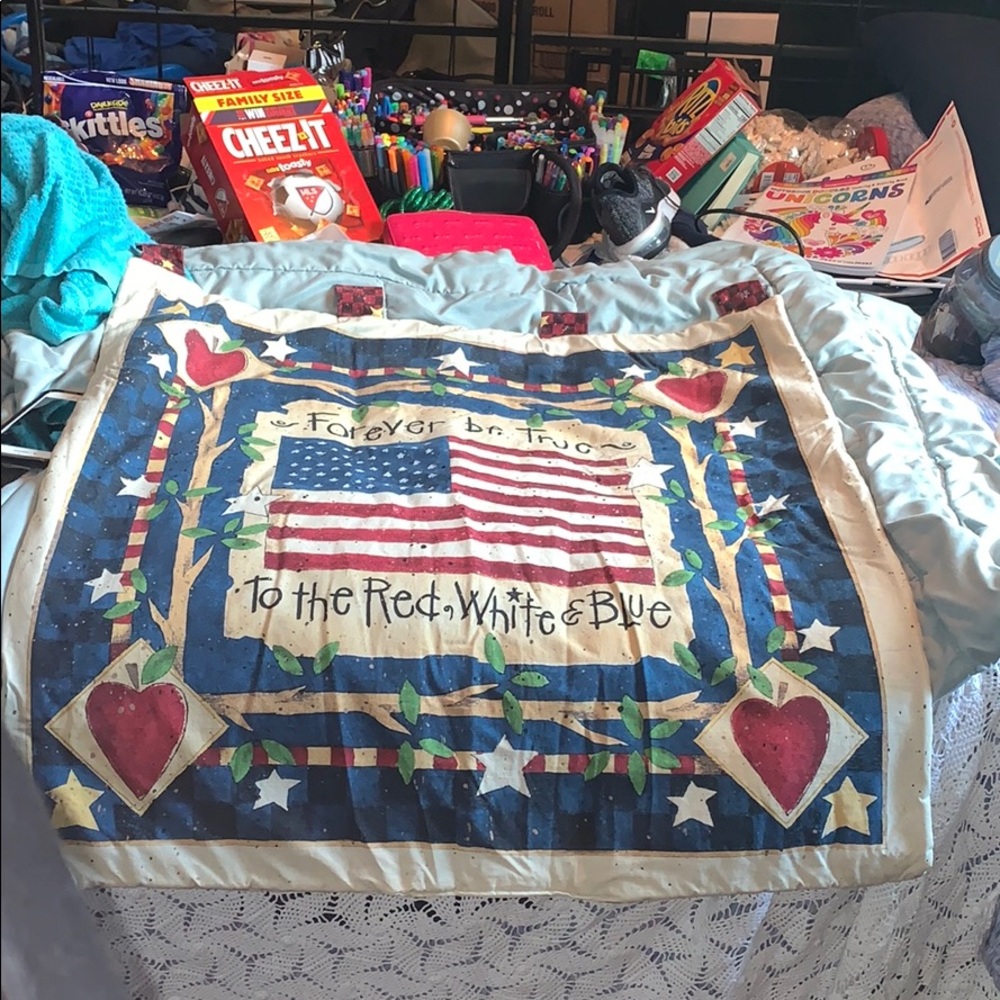 American Flag Cotton Hangable Wall Art